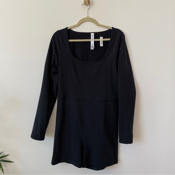 NWT Madewell MWL Knit Long-Sleeve Biker Unitard onesie black size XL - Picture 6 of 7